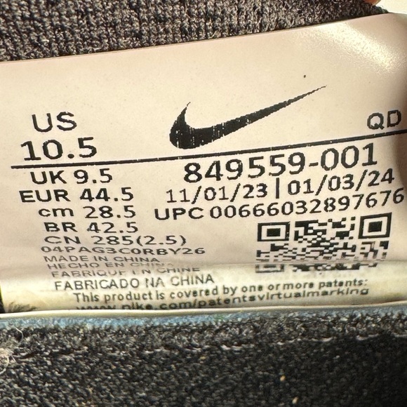 Nike Air Max 2017 Men's Shoes, Black size 10.5 - Picture 7 of 8